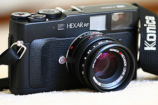 <span class="mw-page-title-main">Konica Hexar RF</span> 35 mm rangefinder camera