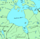 Localització de la badia de Hudson