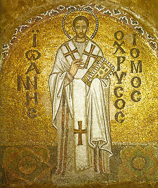 <span class="mw-page-title-main">John Chrysostom</span> Church Father, Archbishop of Constantinople and Christian saint (c. 347–407 AD)