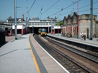 <span class="mw-page-title-main">Keighley railway station</span> Railway station in West Yorkshire, England