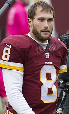 Photograph of Kirk Cousins from 2015