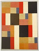 Vertical-Horizontal Composition, Sophie Taeuber-Arpen textila, 1916