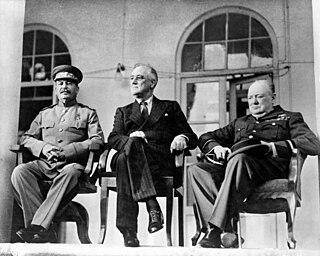 <span class="mw-page-title-main">Tehran Conference</span> 1943 meeting of the Allied leaders