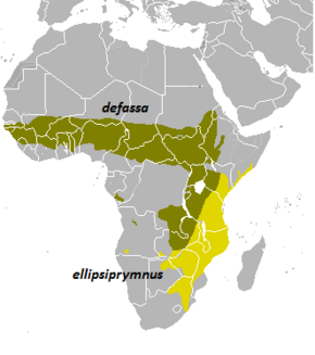 Description de l'image Waterbuck distribution map.png.