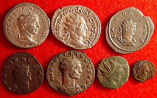 Beau Street Hoard Excavated Roman coins from Bath, UK