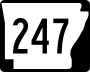 Highway 247 marker