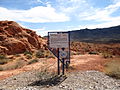 Arrowhead Trail (1914-1924), Nevada Historical Marker No. 168, in Valley of Fire State Park, Nevada