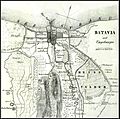 Image 5Map of Batavia in 1840. Multiple villas started to appear to the south of the old Batavia. (from Colonial architecture in Jakarta)