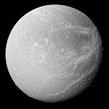 Dione from Cassini