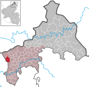 Poziția ortsgemeinde Hirz-Maulsbach pe harta districtului Altenkirchen