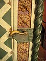 wooden doorhandle, old government building in Minden, Germany