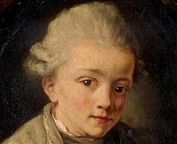 A gyermek Mozart, Greuze festménye 1763-1764 táján