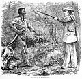 La cattura di Nat Turner, stampa a colori del 1831