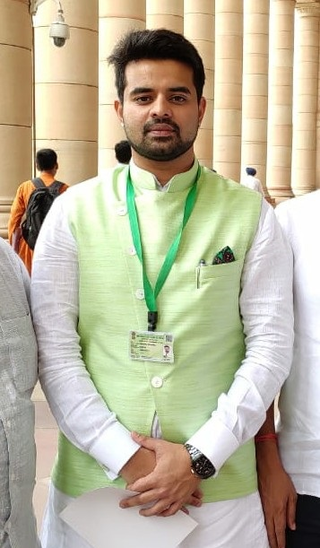 <span class="mw-page-title-main">Prajwal Revanna</span> Indian politician (born 1990)