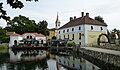 Main lake and old mill (Hotel-Restaurant) in 2013.