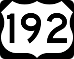 Straßenschild des U.S. Highways 192