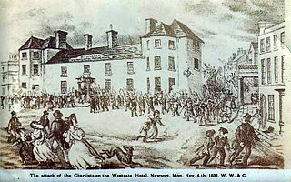 <span class="mw-page-title-main">Newport Rising</span> 1839 pro-democracy revolt by Chartists in Newport, Wales