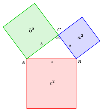 Grenzfall, wenn das Viereck ABCD ein Rechteck ist und die Strecke '"`UNIQ--postMath-00000034-QINU`"' somit identisch mit dem Durchmesser vom Hauptkreis '"`UNIQ--postMath-00000035-QINU`"' beziehungsweise gleichlang wie die beiden Strecken '"`UNIQ--postMath-00000036-QINU`"' und '"`UNIQ--postMath-00000037-QINU`"' ist: In einem rechtwinkligen Dreieck ABC gilt nach dem Satz von Pythagoras '"`UNIQ--postMath-00000038-QINU`"'.