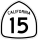 State Route 15 marker