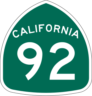 <span class="mw-page-title-main">California State Route 92</span> Highway in California