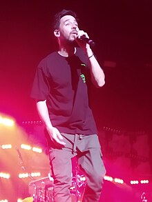 Mike Shinoda performing in 2019