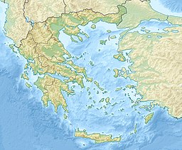 Location of Lake Volvi in Greece.