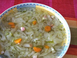 <span class="mw-page-title-main">Cabbage soup</span> Soup dish