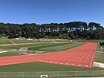 Newtown Park – athletics arena and football ground