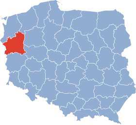 Localisation de Voïvodie de Gorzów