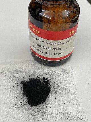 <span class="mw-page-title-main">Palladium on carbon</span> Chemical compound