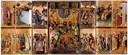 Retablo de Santa Bárbara, del Maestro Francke (1410-1415).