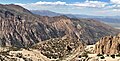 View from The Incredible Hulk with Eagle Peak in upper left corner, Robinson Peak centered, and Sawmill Ridge to right of Robinson.