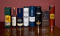 Various Scotch whiskies