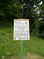 Wegweiser zum Klettersteig Gaetano Falcipieri oberhalb der Strada della 52 Gallerie