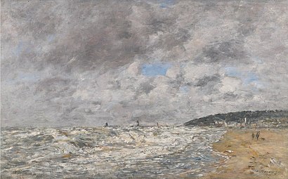 Deauville, le Rivage Par Gros Temps, 1890 Collection privée, Vente 2016