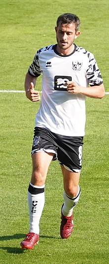 Garrity playing for Port Vale in August 2022 Ben Garrity running.jpg