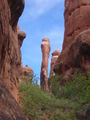 Felssäulen, Fiery Furnace, Arches National Park, Utah, USA