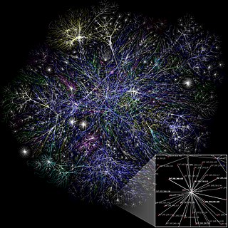 <span class="mw-page-title-main">Computer network</span> Network that allows computers to share resources and communicate with each other