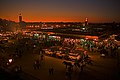 Jemaa el-Fnaa at night