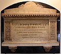 A Victorian wall monument (1890) at St Paul's Church, Shadwell, London.