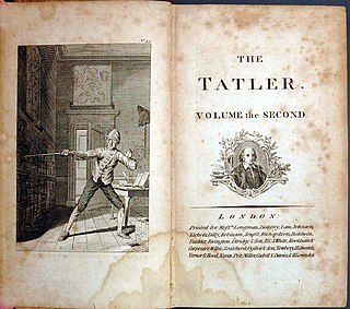 <i>The Tatler</i> (1709 journal) 18th-century literary journal