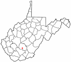 Location of Thurmond, West Virginia