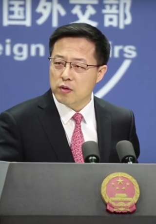 <span class="mw-page-title-main">Zhao Lijian</span> Chinese civil servant