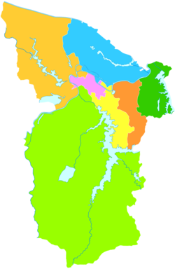 Shou County is the southernmost division in this map of Huainan