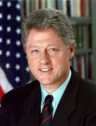 <span class="mw-page-title-main">Bill Clinton</span> President of the United States from 1993 to 2001