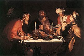 Les Disciples d'Emmaus (1622), de Abraham Bloemaert.