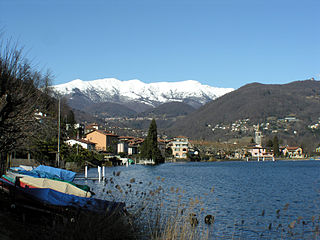 <span class="mw-page-title-main">Caslano</span> Municipality in Ticino, Switzerland