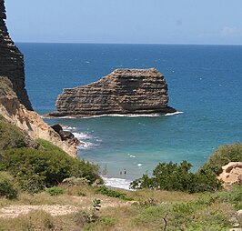 El Zapato voor het schiereiland El Morro de Montecristi