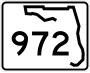 State Road 972 marker