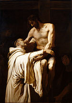 Thumbnail for Christ embracing Saint Bernard (Ribalta)